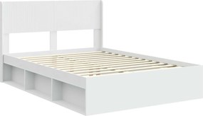 vidaXL Καλάθι με αποθήκη και κεφαλάρι Λευκό 120 x 190 cm