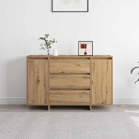 vidaXL Πλαϊνό γραφείο με συρτάρι artisan δρυς 120 x 41 x 75 εκ.