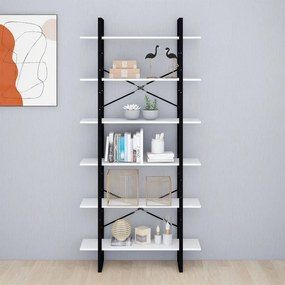 vidaXL Ραφιέρα Λευκή 100 x 30 x 210 εκ. από Μοριοσανίδα