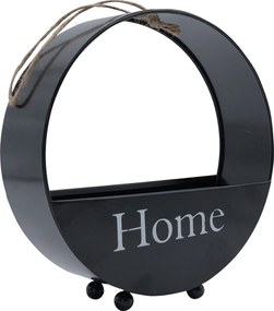 Μαύρο Μεταλλικό Ράφι Διάμετρος 20cm και Βάθος 6.5cm