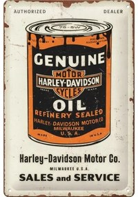 Μεταλλική πινακίδα Harley Davidson - Genuine Oil Can