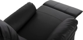 ΠΟΛΥΘΡΟΝΑ ΜΑΣΑΖ HAPPER HM9785.11 ΜΑΥΡΟ PU 76x94x102Υ εκ.