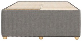 vidaXL Σκελετός Κρεβατιού Χωρίς Στρώμα Taupe 120x200 εκ. Υφασμάτινο