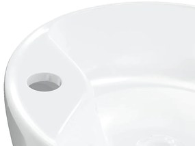 vidaXL Νιπτήρας Στρογγυλός Λευκός 40 x 14,5 εκ. Κεραμικός