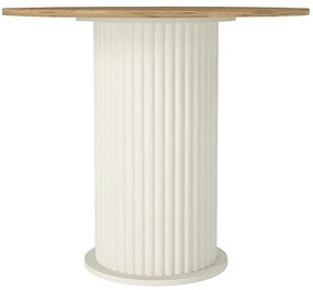 ΤΡΑΠΕΖΙ BOHEMA MEGAPAP ΧΡΩΜΑ IVORY - SEPET OAK Ø90X77,7ΕΚ.