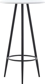 vidaXL Σετ Επίπλων Μπαρ 5 Τεμαχίων Μαύρο Πλαστικό