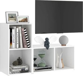 vidaXL Έπιπλα Τηλεόρασης 2 τεμ. Λευκά 72 x 35 x 36,5 εκ. Επεξ. Ξύλο