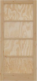 vidaXL Εσωτερική Πόρτα Φυσικό 93 x 202 cm Κόντρα πλακέ