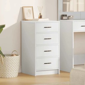 vidaXL Πλαϊνό γραφείο Λευκό 40 x 41 x 75 εκ Επεξεργασμένο ξύλο