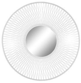 Τοίχο καθρέφτη Home ESPRIT Λευκό Urban 90 x 2 x 90 cm