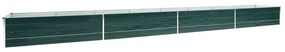 vidaXL Ζαρντινιέρα Υπερυψωμένη Πράσινη 600x80x45 εκ. Γαλβαν. Χάλυβας