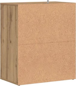 vidaXL Παπουτσοθήκη Αρτισιανή Δρυς 60x35x70 εκ. Επεξεργασμένο Ξύλο