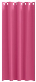 vidaXL Κουρτίνες με κουρτίνες 2 pcs Φωτεινό Ροζ 225x140εκ. Πολυεστέρας