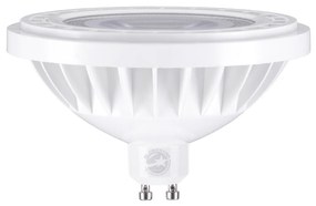 GloboStar 60126 Σποτ LED GU10 AR111 15W 1500lm 12° AC 220-240V IP20 Φ11 x Υ6.6cm Ψυχρό Λευκό 6000K - 3 Χρόνια Εγγύηση - 60126