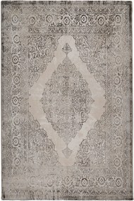 Χαλί Gossip 6185A White Vison Ecru-Grey Βιοκαρπέτ 67X220cm