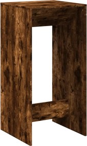 vidaXL Τραπέζι Μπαρ Καπνιστή Δρυς 51x50x103,5 εκ. Επεξ. Ξύλο