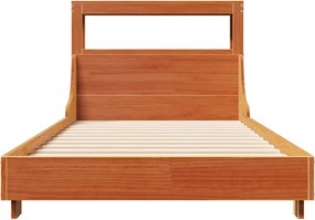 vidaXL Σκελετός Κρεβ. Χωρίς Στρώμα Καφέ Κεριού 90x200 εκ Μασίφ Πεύκο