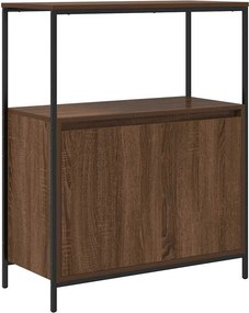 vidaXL Ντουλάπι μπάνιου με ράφια καφέ δρυς 76,5x35x95 εκ.