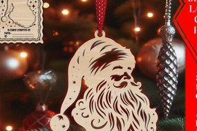 Intra απο ξύλο plywood 3mm-4mm πάχος Χριστουγεννιάτικο στολίδι με κάρτα C Δίασταση 8x8 cm INTRAFABR-107930758