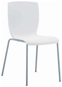 Καρέκλα Στοιβαζόμενη MIO Λευκό PP 47x50x80cm