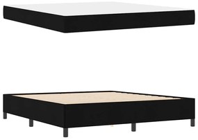 vidaXL Κρεβάτι με ελατήρια Μαύρο 180 x 200 cm