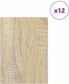 vidaXL Διακοσμητικά Πάνελ 12 τμχ. Δρύς Sonoma 15 x 21 x 0.27 εκ.
