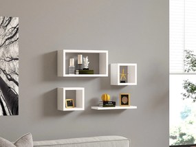 Ράφι Τοίχου Λευκό BABI 24x15x44