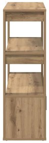 vidaXL Πλαϊνό γραφείο artisan δρυς 30 x 80 x 90 εκ Επεξεργασμένο ξύλο