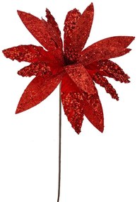 Χριστουγεννιάτικο Αλεξανδρινό Κόκκινο Glitter iliadis 50εκ. 79192
