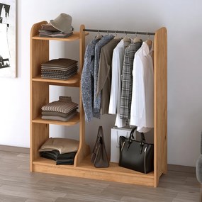 Έπιπλο εισόδου Rozesme Megapap χρώμα pine oak 120x40x135εκ.