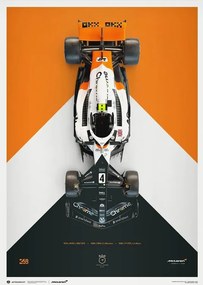 Εκτύπωση τέχνης McLaren Formula 1 Team - Lando Norris - The Triple Crown Livery - 60th Anniversary - 2023, Automobilist