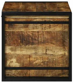 vidaXL Κουτί αποθήκευσης 50 x 50 x 50 cm ακατέργαστο ξύλο μάνγκο