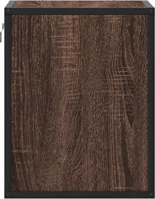 vidaXL Κομοδίνο επίτοιχο ντουλάπι καφέ δρυς 40x31x39,5 cm