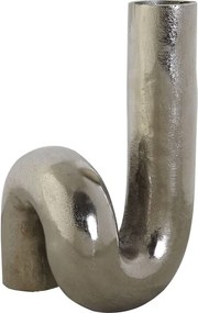 Βάζο DKD Home Decor Ασημί Αλουμίνιο 15 x 15 x 26 cm