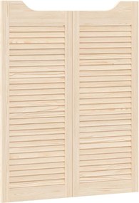 vidaXL Πόρτες Swing Φυσικό 100 x 40 cm Μασίφ Ξύλο Πεύκου