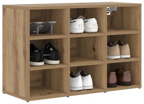 vidaXL Παπουτσοθήκη artisan δρυς 77.5 x 30 x 51 εκ. Επεξεργασμένο ξύλο