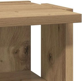 vidaXL Παπουτσοθήκες 2 τεμ. Αρτισιανή Δρυς 28x27x102 εκ. Επεξ. Ξύλο
