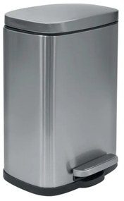 Κάδος Απορριμμάτων Μπάνιου (28x19.3x37.9) Spirella 12lt Akira Iron Brushed