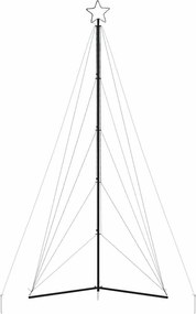 vidaXL Χριστουγεννιάτικο δέντρο LED 615 LED Ψυχρό Λευκό 404,5 εκ.