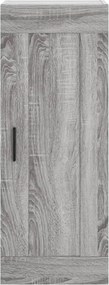 vidaXL Ντουλάπι Τοίχου Γκρι Sonoma 34,5 x 34 x 90 εκ. Επεξεργ. Ξύλο