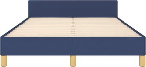 vidaXL Πλαίσιο κρεβατιού χωρίς στρώμα μπλε 120x200cm ύφασμα