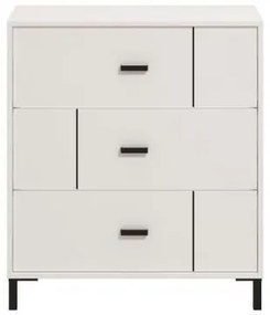 ΣΥΡΤΑΡΙΕΡΑ ALERIA 80 3F ΛΕΥΚΟ ΧΡΩΜΑ 77x40x90εκ 11014246