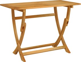 vidaXL Τραπέζι Sydney Ορθογώνιο Καφέ 110 x 55 x 75 cm