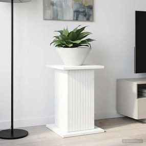 vidaXL Βάση φυτών Λευκό 30,5 x 30 x 43 εκ Επεξεργασμένο Ξύλο