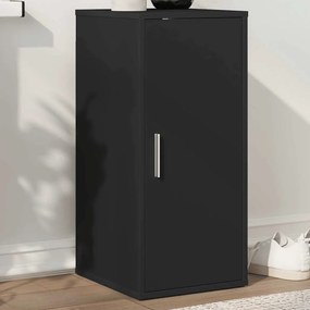 vidaXL Παπουτσοθήκη Μαύρη 32 x 35 x 70 εκ. από Επεξ. Ξύλο