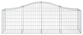 vidaXL Συρματοκιβώτια Τοξωτά 12 τεμ. 200x50x60/80 εκ. Γαλβαν. Ατσάλι