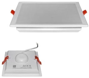 Φωτιστικό Ψευδοροφής Τετράγωνο 15W LED Slim Line IP20 με τροφοδοτικό 230V Lumen-21-131500-Λευκό 21-131500