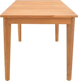Τραπέζι Ory pakoworld teak ξύλο σε φυσική απόχρωση 160x80x75εκ