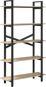 vidaXL Ράφι Βιβλίων Δρύς Sonoma 100 x 33,5 x 178 εκ Επεξεργασμένο ξύλο