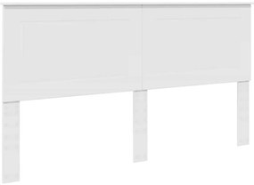 vidaXL Κεφαλάρι με κεφαλάρι Λευκό 180 cm Επεξεργασμένο ξύλο